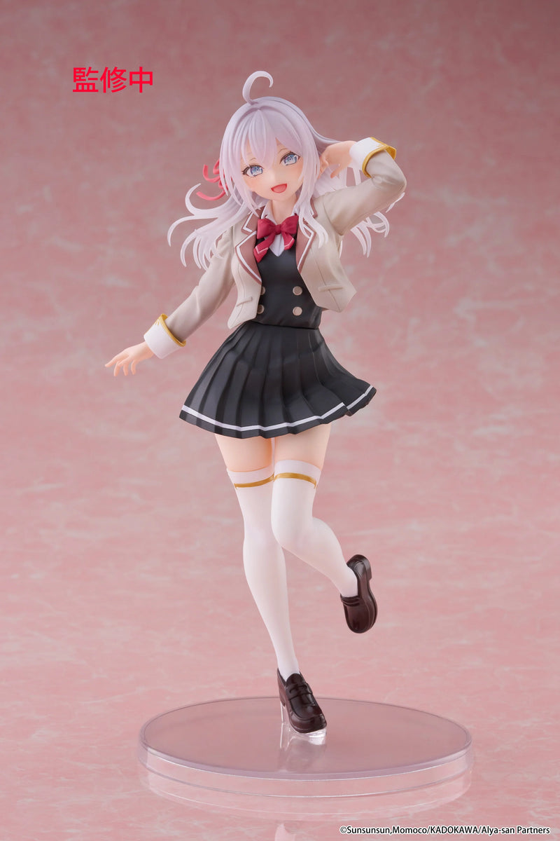 Figura Alya School Uniform Glitter & Glamorous Alya Something Hides Her Feelings in Russian 23Cm