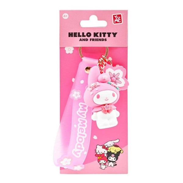 Hello Kitty and Friends My Melody Sakura Keychain with Hand Strap