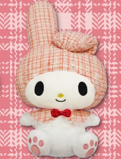 My Melody Hooded Tweed Pink Plush