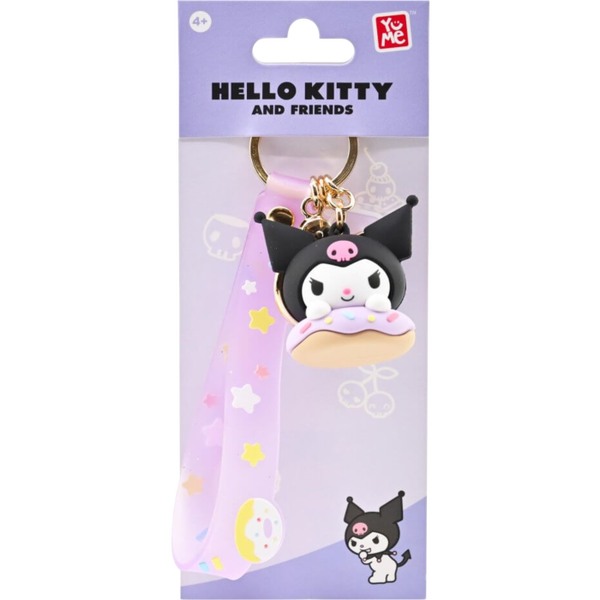 Hello Kitty and Friends - Kuromi Donut Series Keychain with Hand Strap