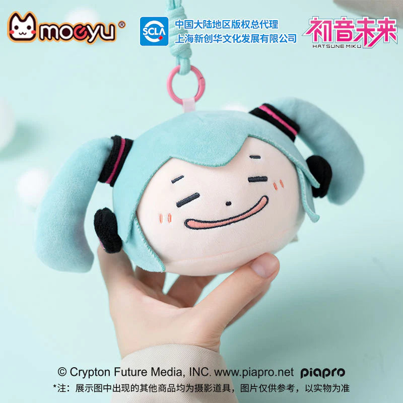 Hatsune Miku Squishy Face Plush Keychain/ Bag tag