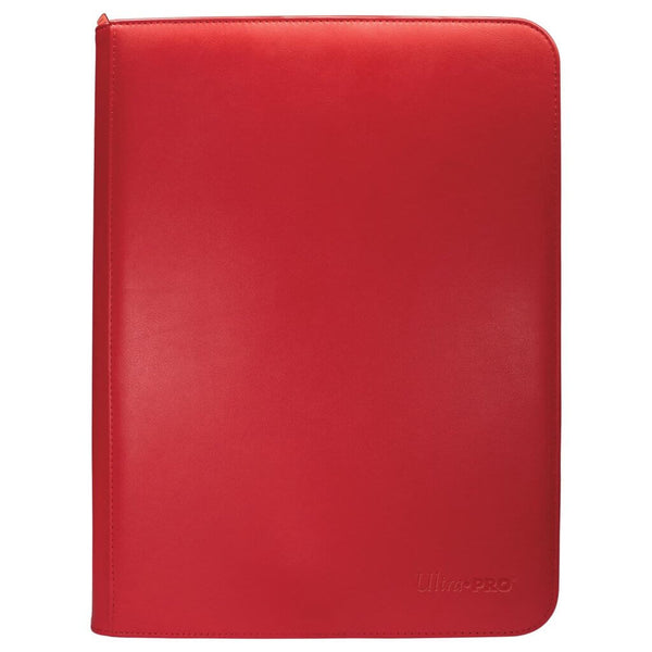 9PKT Binder: VIVID PRO WITH ZIPPER - Red