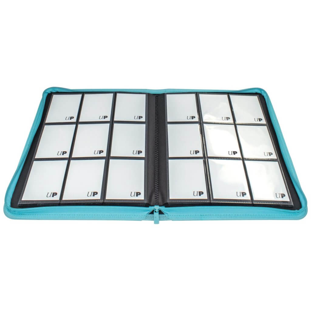 9PKT Binder: VIVID PRO WITH ZIPPER - Light Blue