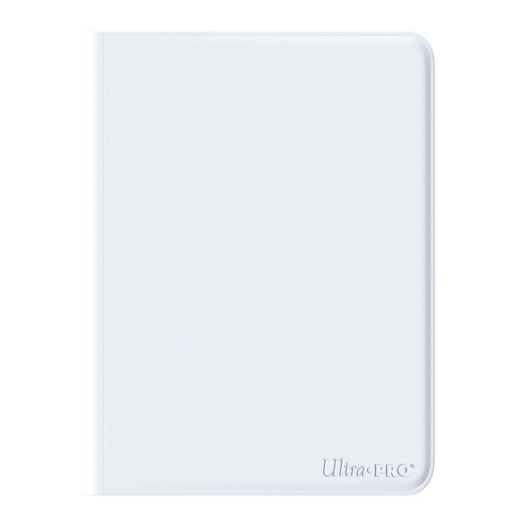 9PKT Binder: VIVID PRO WITH ZIPPER - White