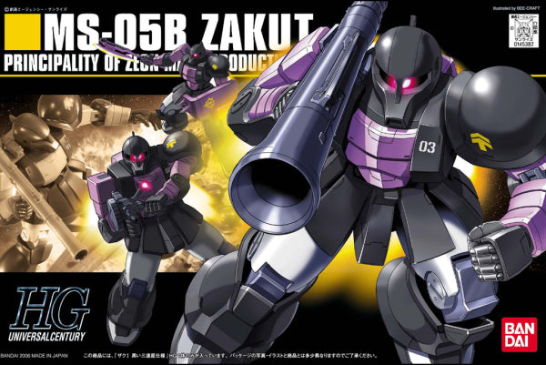 PRE ORDER HGUC Gundam 1/144: ZAKU I BLACK TRI STARS