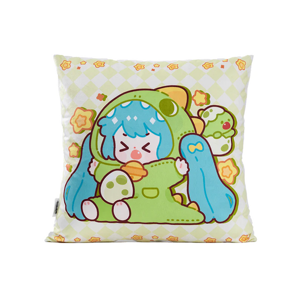 Hatsune Miku - Hatsune Miku Pajama Party Throw Pillow Moeyu Dinosaur