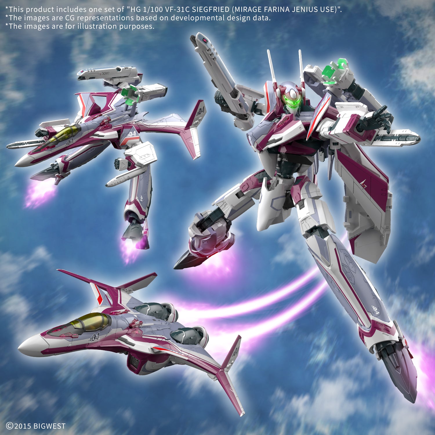 PRE ORDER - HG 1/100 VF-31C SIEGFRIED (MIRAGE FARINA JENIUS USE)