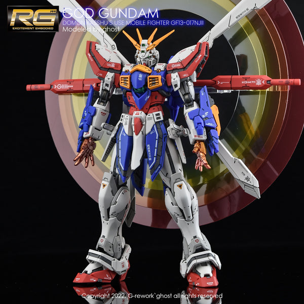 G-REWORK CUSTOM DECAL RG 1/144 GOD GUNDAM