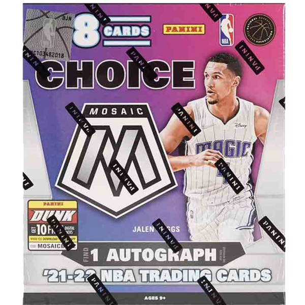 NBA Basketball - 2021/22 Panini Mosaic Choice Basketball Trading Cards Box (1 Pack / 8 Cards)