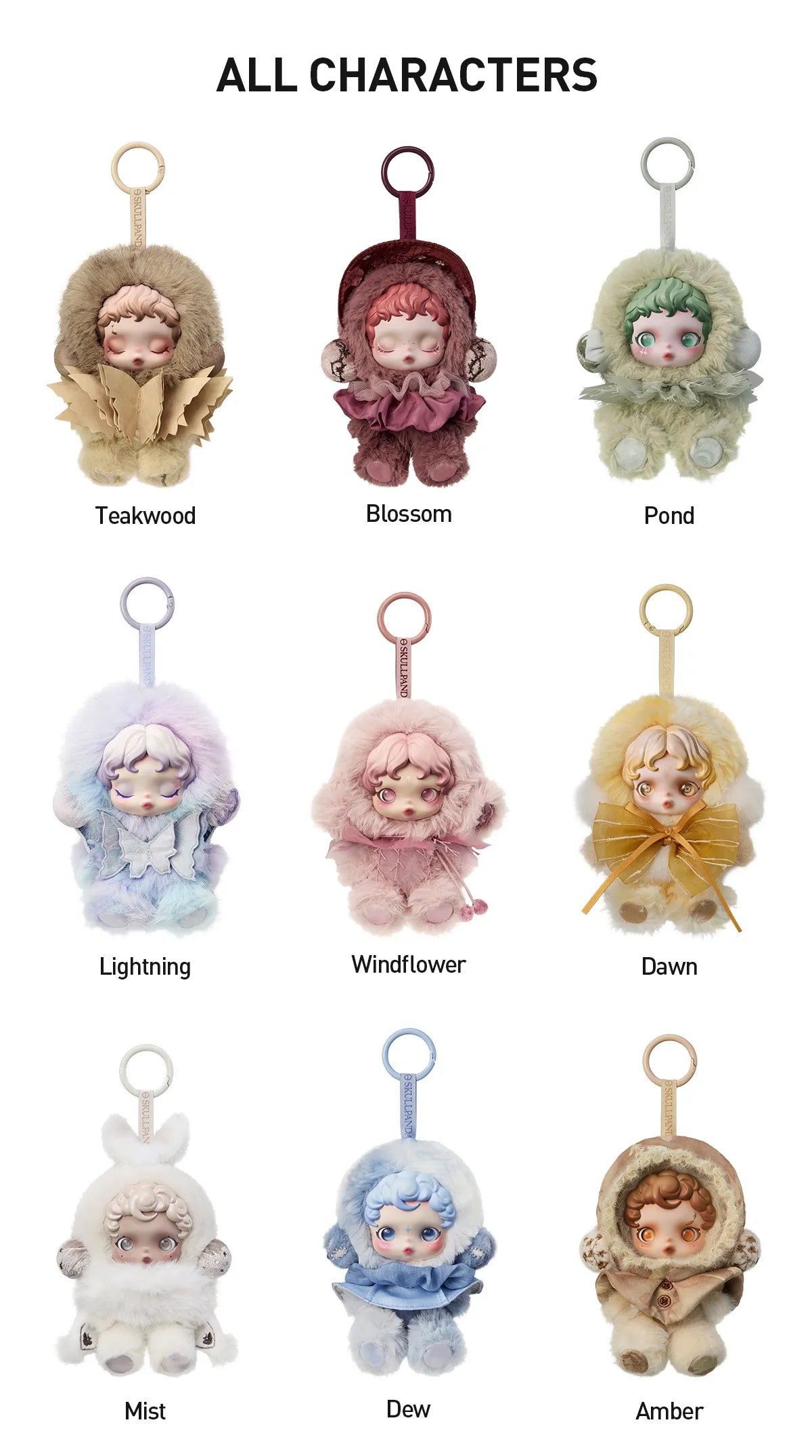 SkullPanda: PLUSH PENDANT BLIND BOX - L'impressionnisme