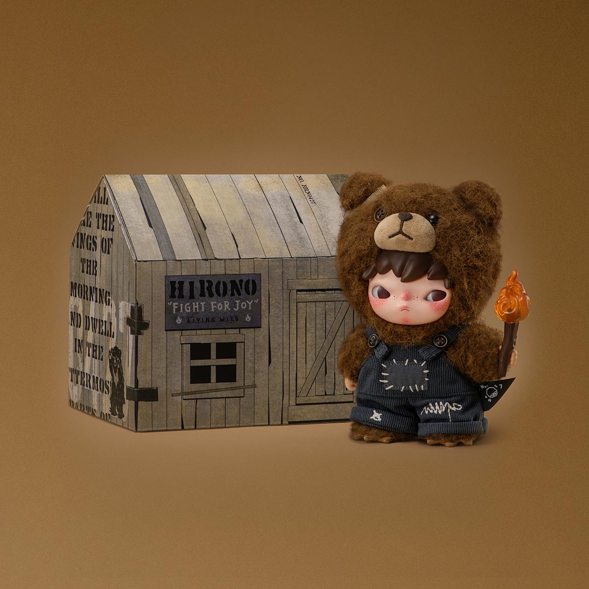Pop Mart: PLUSH DOLL - Hirono Living Wild-Fight for Joy