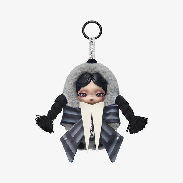 Pop Mart: PLUSH PENDANT - Skull Panda × Wednesday (Nevermore Academy Uniform Ver.)