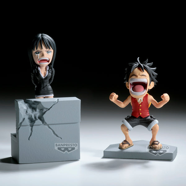 PRE ORDER One Piece: WORLD COLLECTIBLE FIGURE, LOG STORIES - Monkey D Luffy & Nico Robin