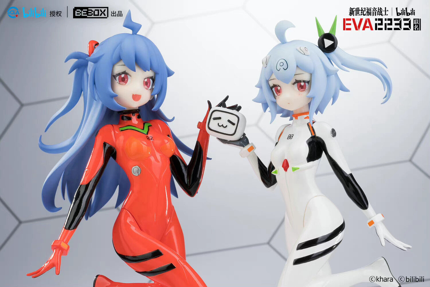 Evangelion: BEBOX BILIBILI-TAN FIGURE BUNDLE - Bilibili x Eva 2233