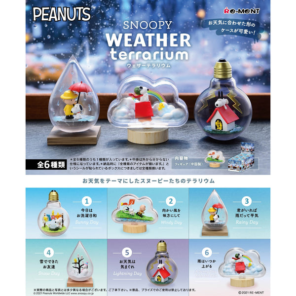 Re-ment Snoopy Weather Terrarium