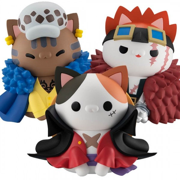 One Piece: NYANTO! MEGA CAT PROJECT - Luffy, Law & Kid Set