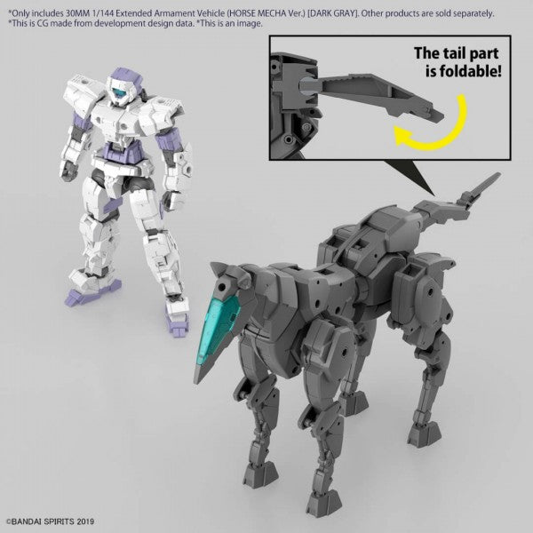 30MM - 1/144 EXTENDED ARMAMENT VEHICLE (HORSE MECHA VER.) (DARK GRAY)