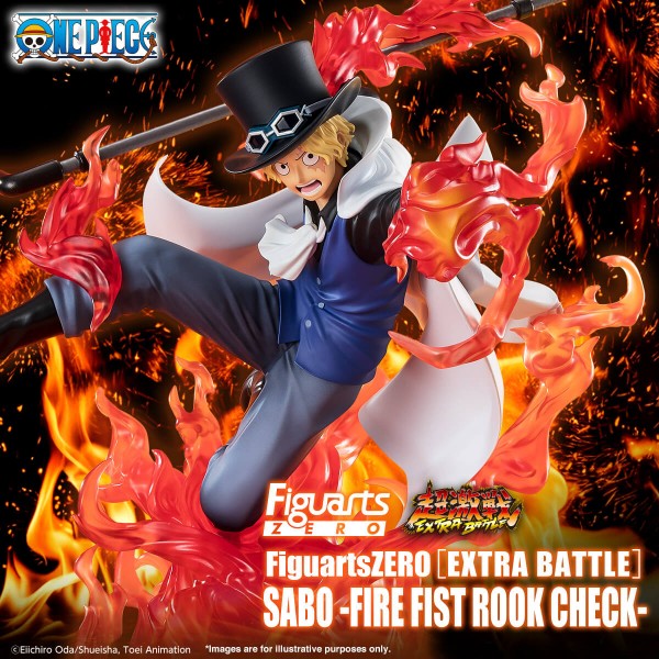 PRE ORDER One Piece: FIGUARTSZERO (EXTRA BATTLE) FIGURE - Sabo (Fire Fist Rook Check)