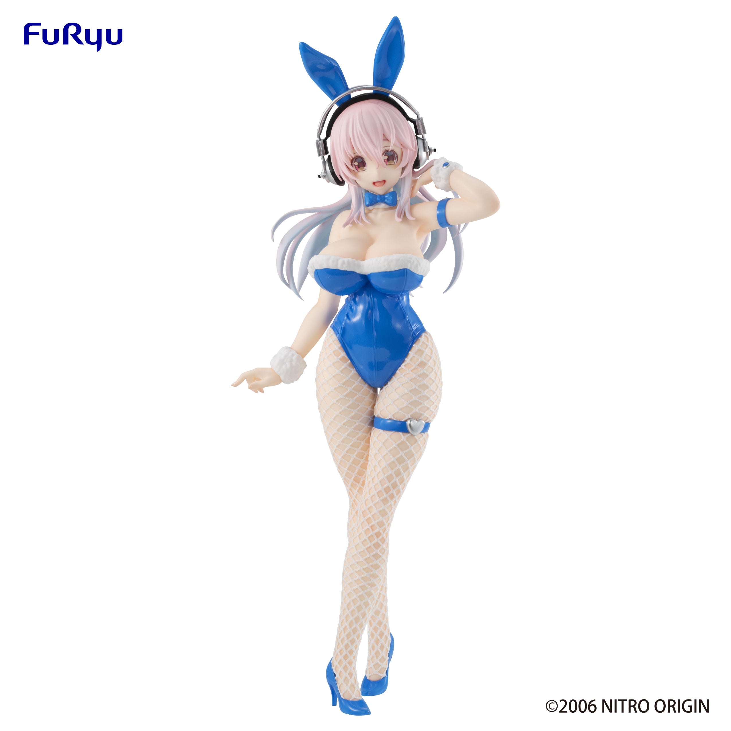 Super Sonico: BICUTE BUNNIES - Super Sonico Figure (Blue Rabbit Version)