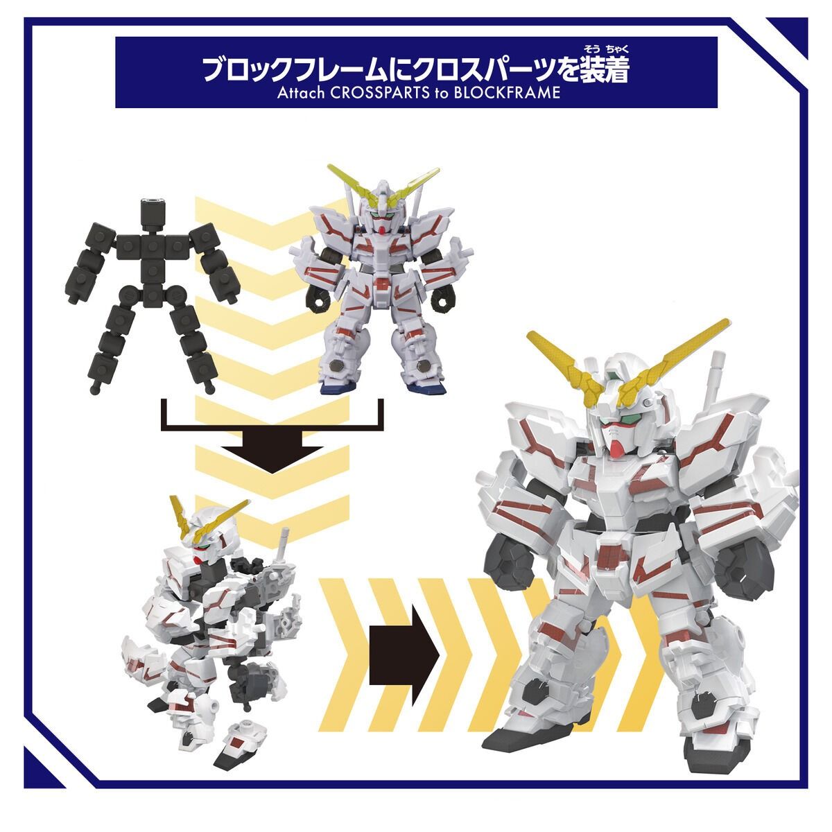 PRE ORDER Gundam: BLOCKCROSS FIGURE -  Gundam Unicorn