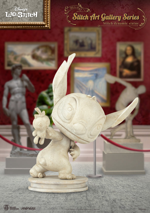 Beast Kingdom Mini Egg Attack Stitch Art Gallery Series Stitch Set - Stitch Sport's Stone Statue