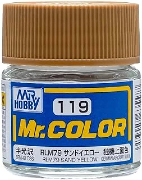 C119 - Mr Color RLM76 Sand Yellow Semi Gloss - 10ml