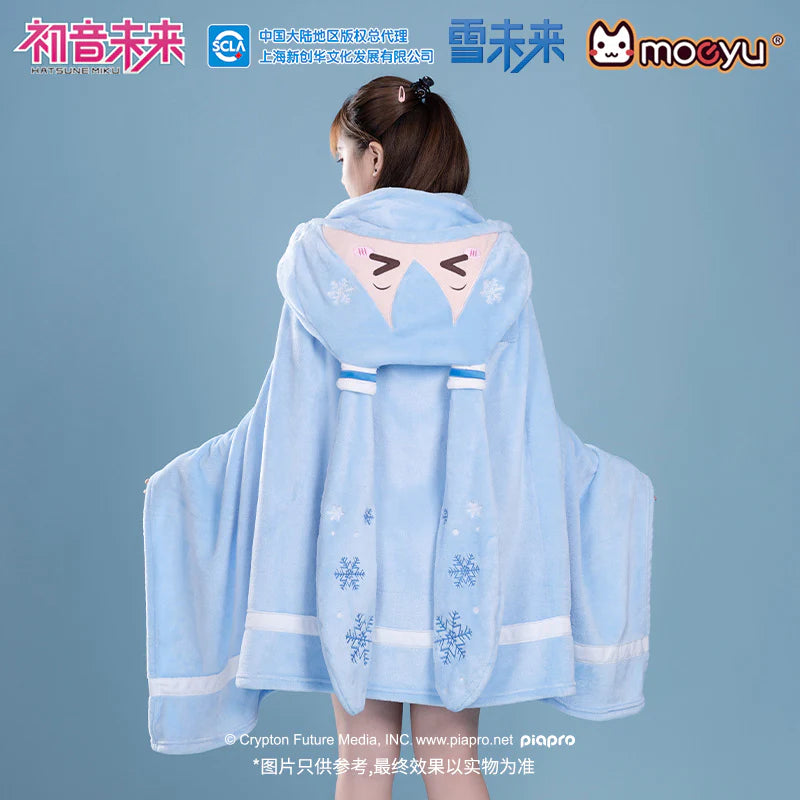 Hatsune Miku - Snow Miku Hooded Blanket (Moeyu)