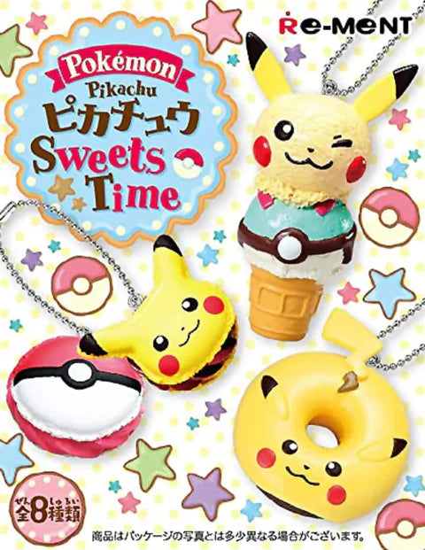 Re-Ment Pikachu Sweets Time Mascot Keychain (Blind Box)