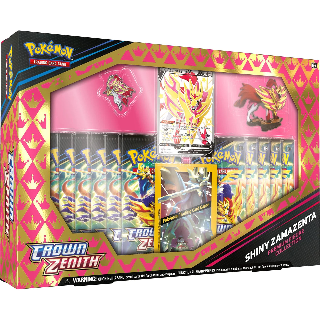 Pokemon TCG Crown Zenith Shiny Zacian/Zamazenta Figure Box