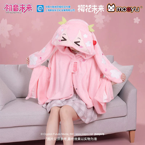 Hatsune Miku - Sakura Miku Hooded Blanket (Moeyu)