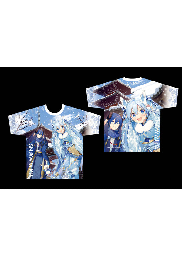 Hatsune Miku: Snow Miku X Hirohako Full Graphic T-Shirt Hirohako (L)