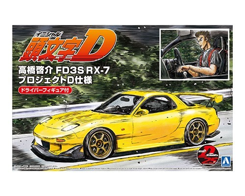 1/24 Takahashi Keisuke Fd3s Rx7 Project D Ver. With Figure