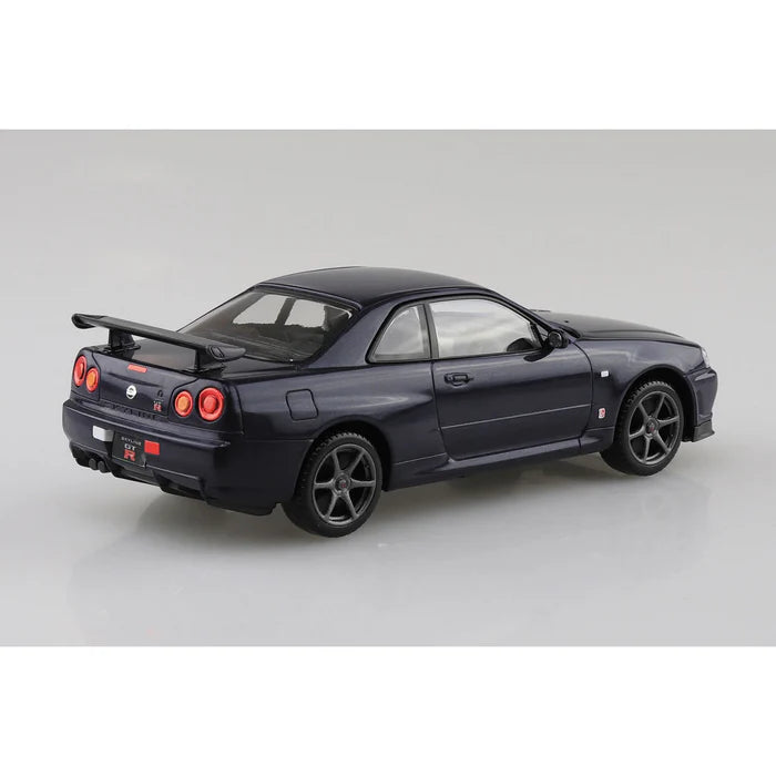 Aoshima 1/32 SNAP NISSAN R34 SKYLINE GTR (Midnight Purple III)