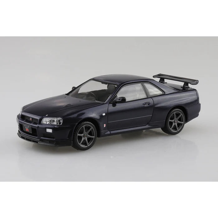 Aoshima 1/32 SNAP NISSAN R34 SKYLINE GTR (Midnight Purple III)