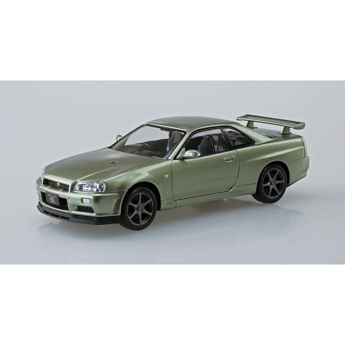 Aoshima 1/32 SNAP NISSAN R34 SKYLINE GTR Nur (Millenium Jade)