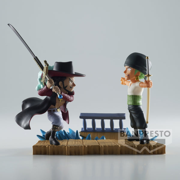 ONE PIECE World Collectible Figure Log Stories - RORONOA ZORO VS DRACULE MIHAWK