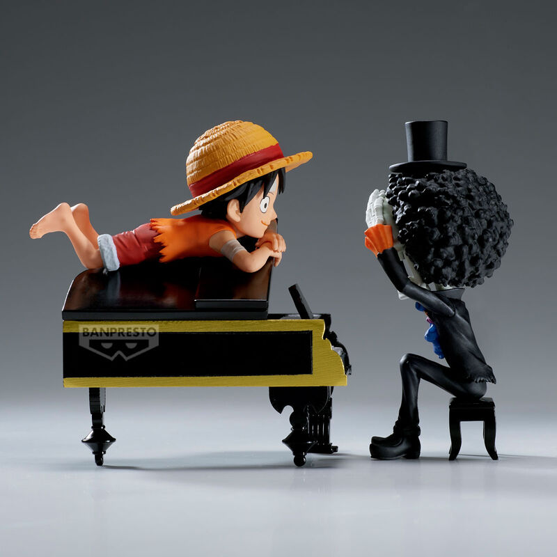 PRE ORDER One Piece: WORLD COLLECTIBLE FIGURE LOG STORIES - Monkey D. Luffy & Brook
