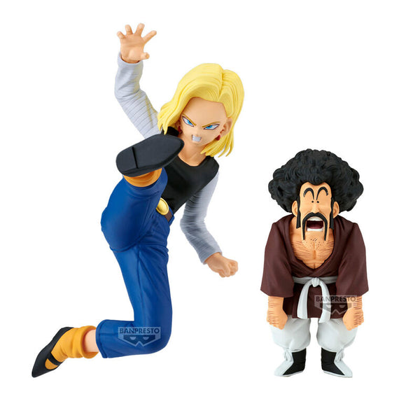 PRE ORDER Dragon Ball Z: MATCH MAKERS FIGURE - Android 18 & Mr. Satan (VS Mighty Mask)