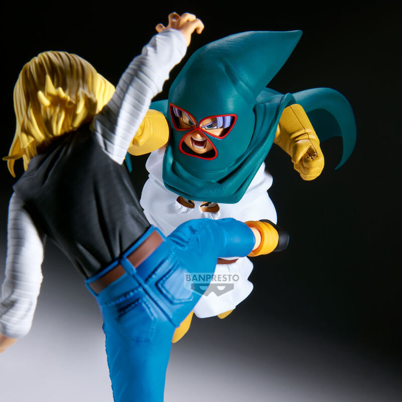 PRE ORDER Dragon Ball Z: MATCH MAKERS FIGURE - Mighty Mask (VS Android 18 & Mr. Satan)