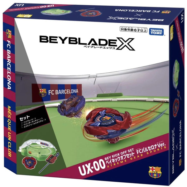 TAKARA TOMY Beyblade X 'Bey Kick Off Set' w/ Stadium (FC Barcelona Ver.) UX-00