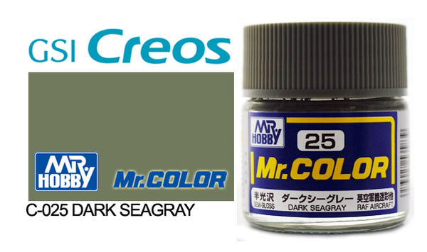 Mr Color: C25 - Semi Gloss Dark Sea Grey