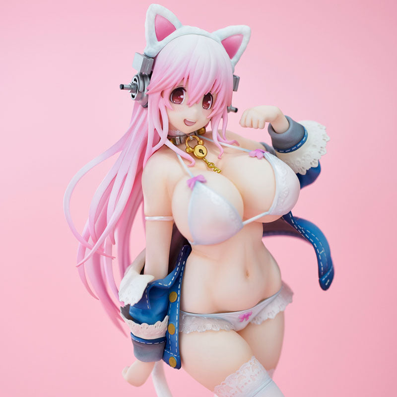 Super Sonico White cat ver. Complete Figure(Released)