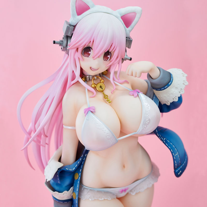 Super Sonico White cat ver. Complete Figure(Released)