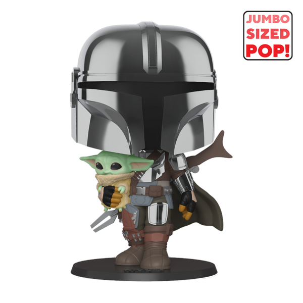 Star Wars: Mandalorian - Mando w/Child CH 10"  Pop!