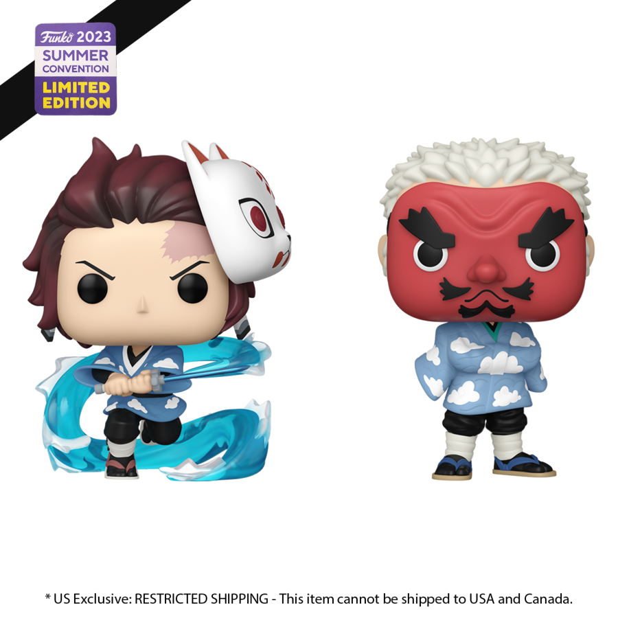 Demon Slayer - Tanjiro and Sakonji SDCC 2023 US Exclusive Pop! Vinyl 2-Pack [RS]