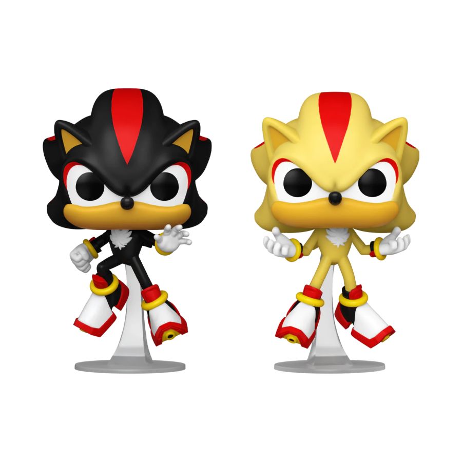 Sonic the Hedgehog: 2 PACK POP VINYLS - Shadow & Super Shadow (Glow)