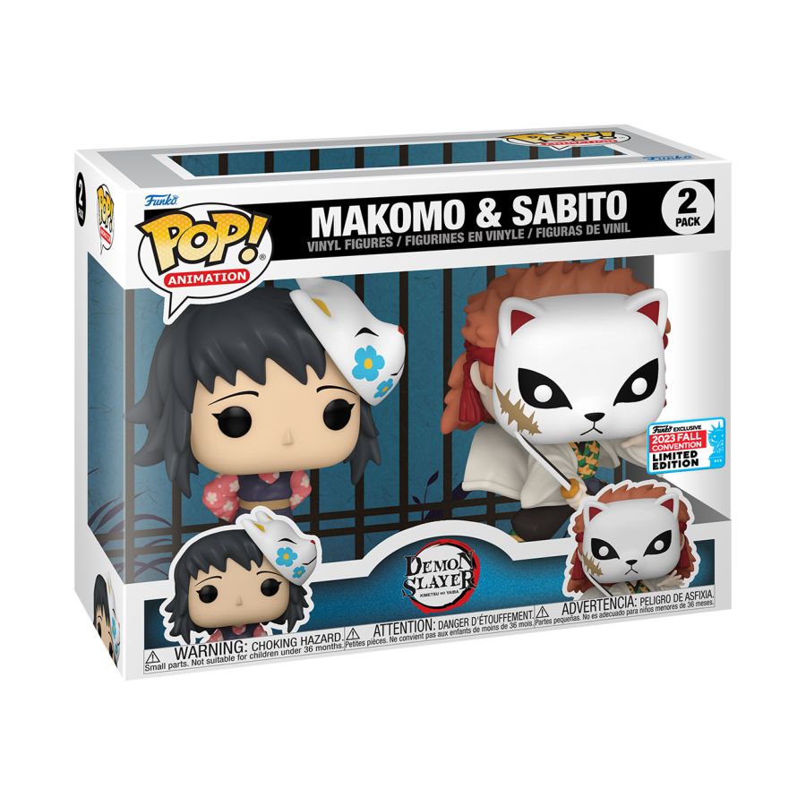 Demon Slayer: Sabito & Makomo Pop! 2-Pack - NYCC 2023 US Exclusive