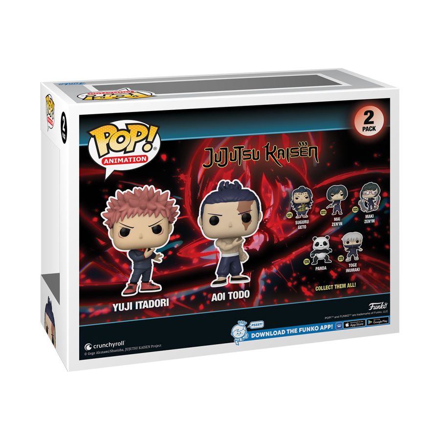 Jujutsu Kaisen - Yuji Itadori & Aoi Todo Pop! Vinyl 2-Pack