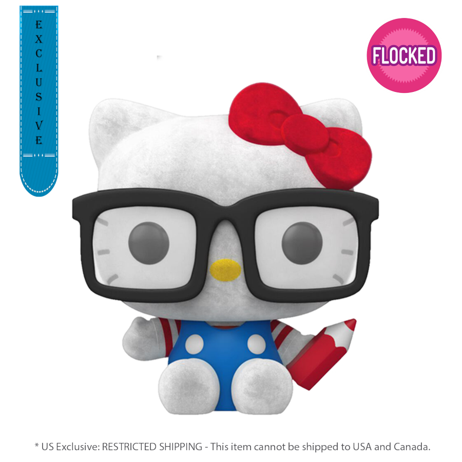 Hello Kitty - Hello Kitty Hipster Nerd with Glasses US Exclusive Flocked Pop! Vinyl [RS]