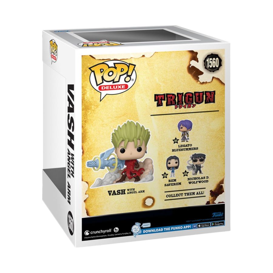 Trigun: Vash with Angel Arm - Pop! Deluxe (Glow-in-the-Dark)